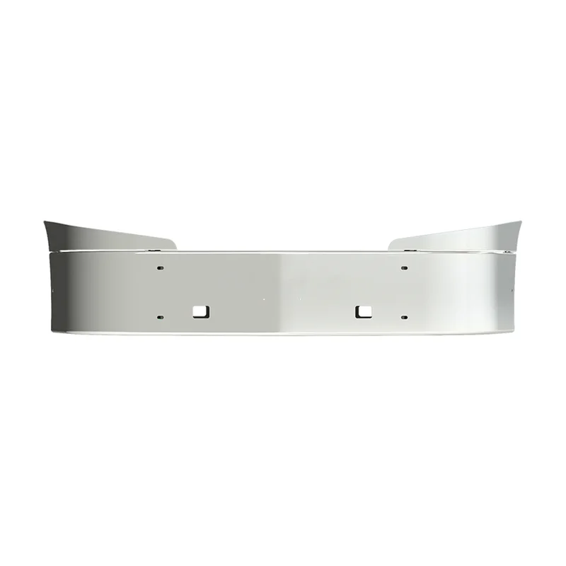 16" International LT 2017 & Newer Set Back Chrome Bumper with Tow Holes