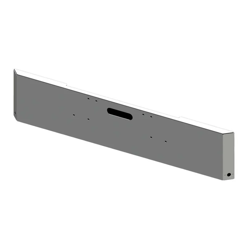 18" Freightliner Classic 1994-2003 Mitered End Chrome Bumper with Tow and Watermelon Side Cutouts
