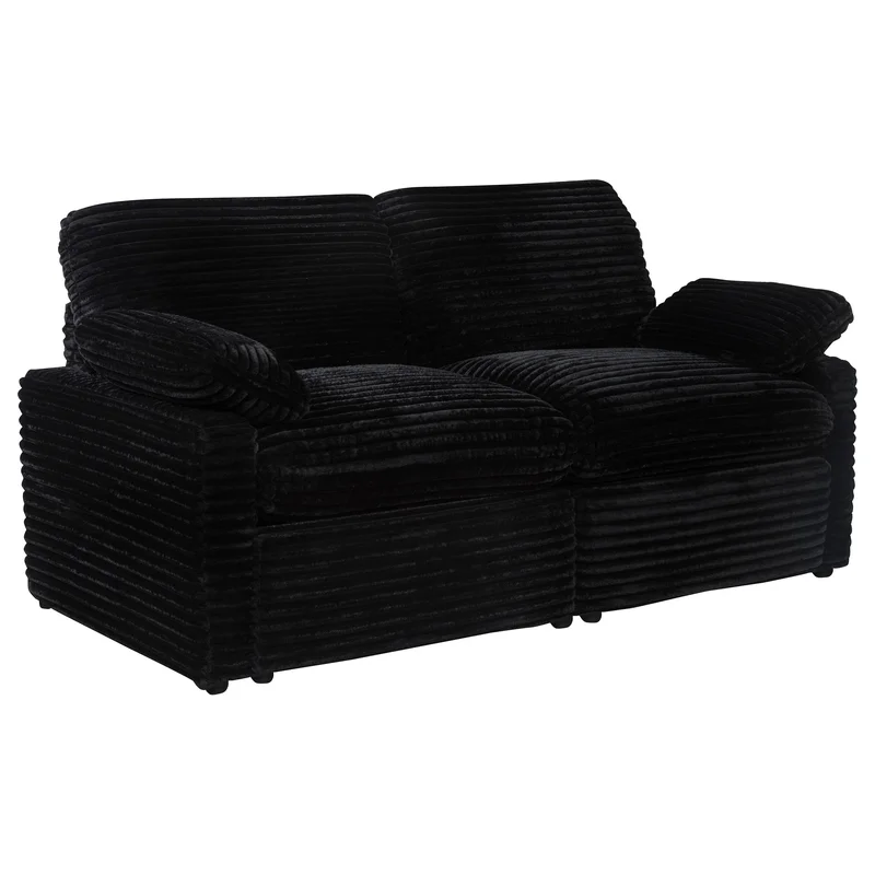 Collins Modular Power Loveseat Black