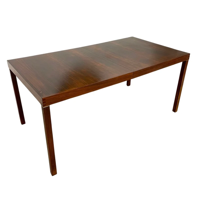 Vintage Mid-Century Modern Extendable Dining Table with Removable Stored Leaf (Available by Online Purchase Only)