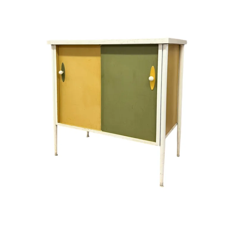 Vintage Mid Century Modern Record Cabinet or Credenza in style of George Nelson (Available for Online Purchase Only)