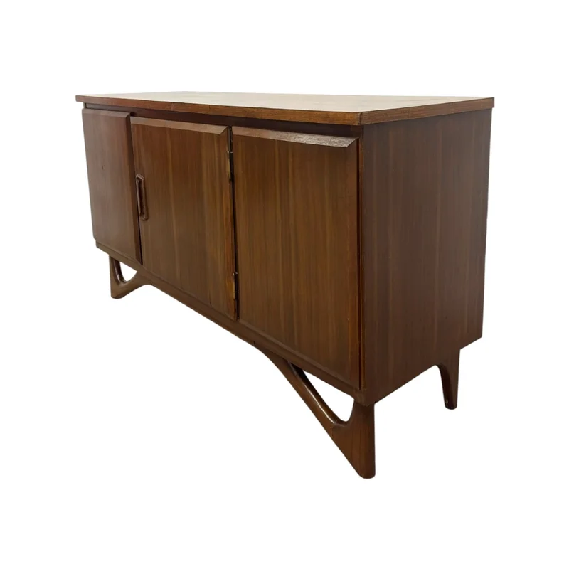 Vintage Mid-Century Modern Sideboard Credenza with Adrian Pearsall Style Base