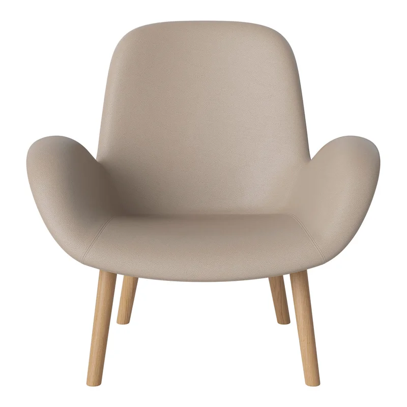 Seed Lounge Armchair - Upholstered - Oiled Oak Base