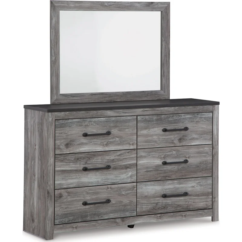 Bronyan Dresser and Mirror - Dark Gray