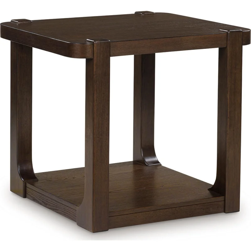 Breckington End Table - Dark Brown