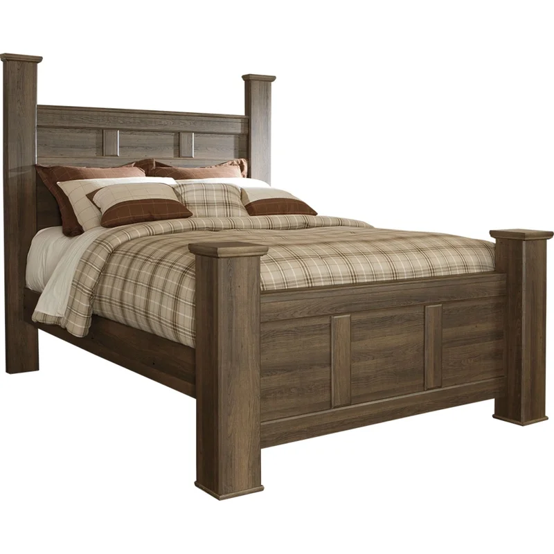 Juararo Poster Bed - Dark Brown