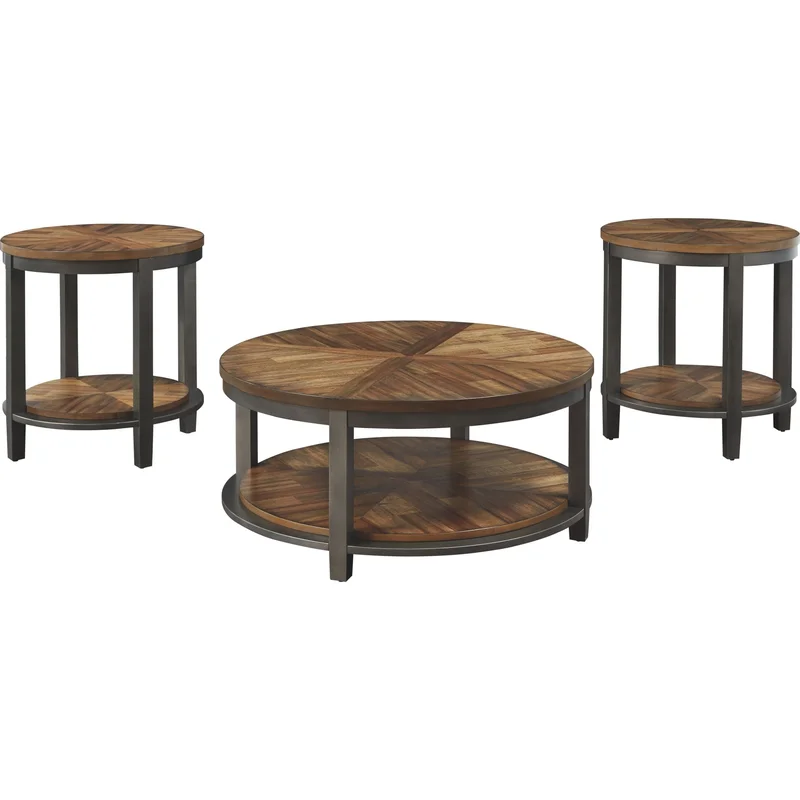 Roybeck 3 Pack Tables - Brown