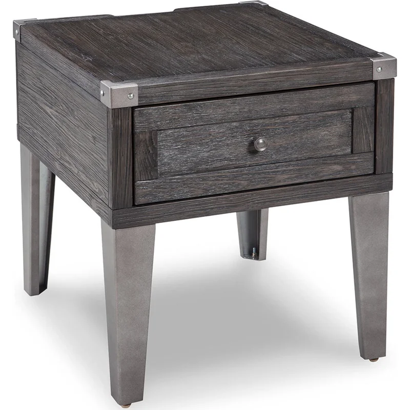 Todoe End Table - Dark Gray