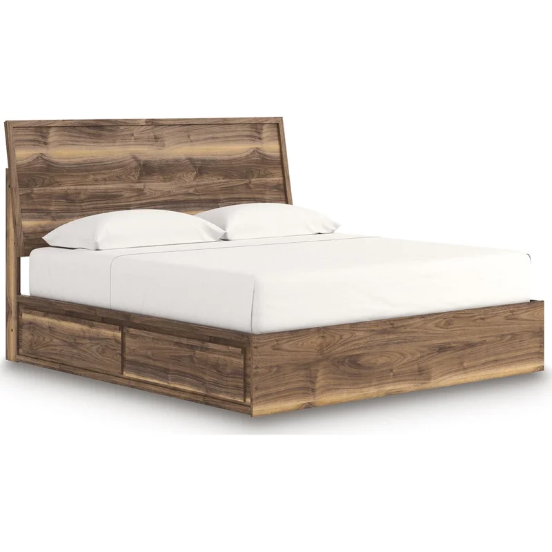 Chirason King Storage Bed - Brown
