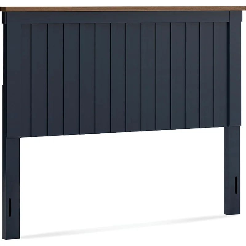 Landocken Queen Panel Headboard - Blue/Brown