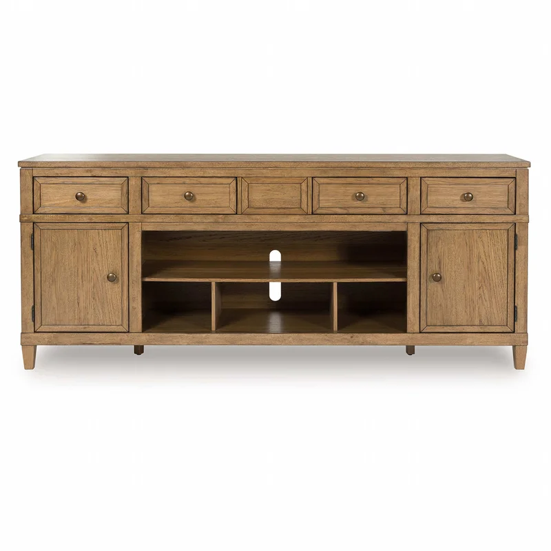 Sharlance TV Stand - Light Brown