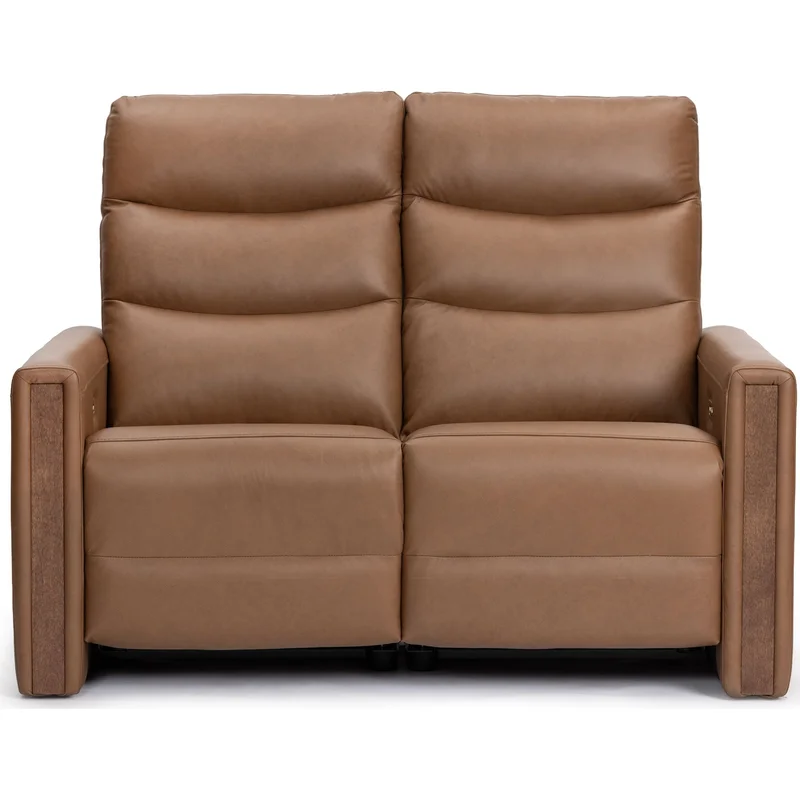 Fatima Power Reclining Loveseat With Power Headrest - Verona Russet