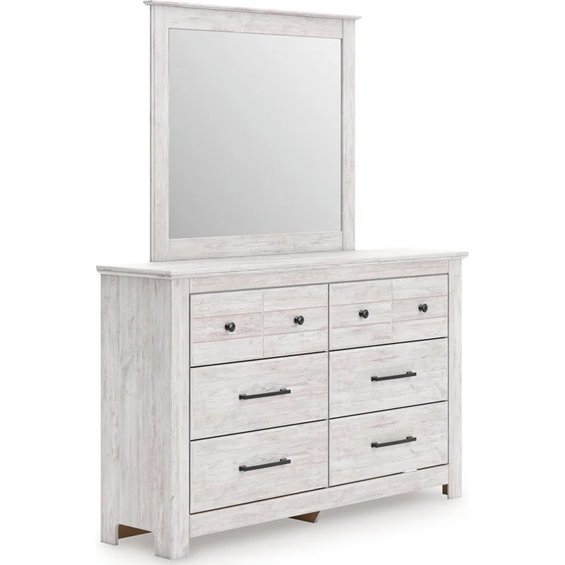 Makidern Dresser and Mirror - Whitewash