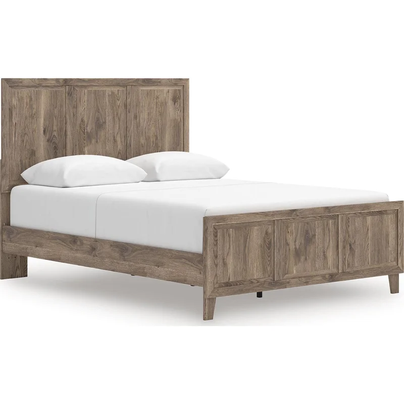Rusticott Queen Panel Bed - Brown