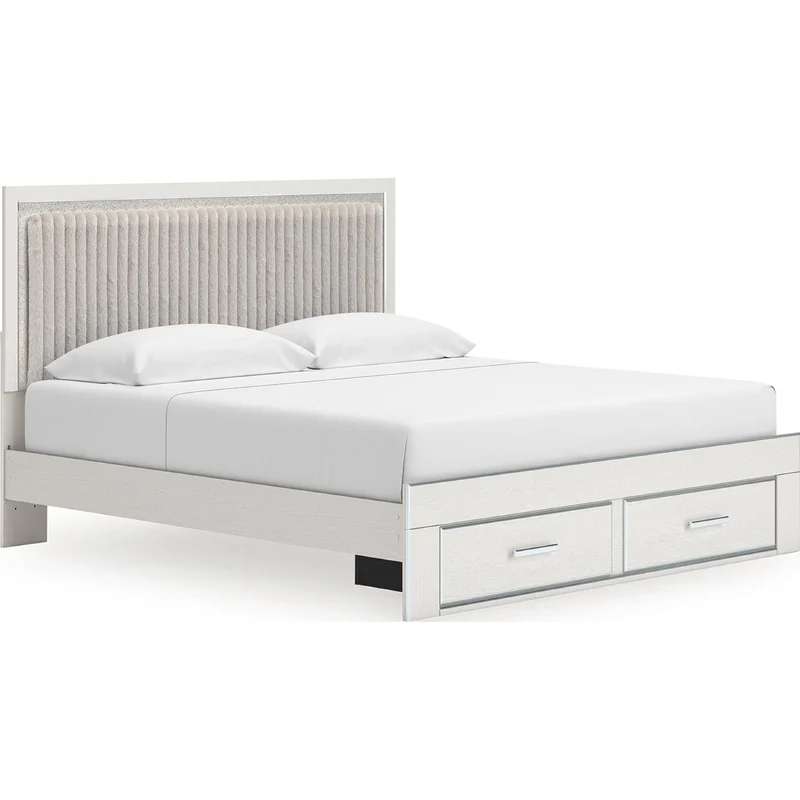 Zuraleus King Storage Bed - White