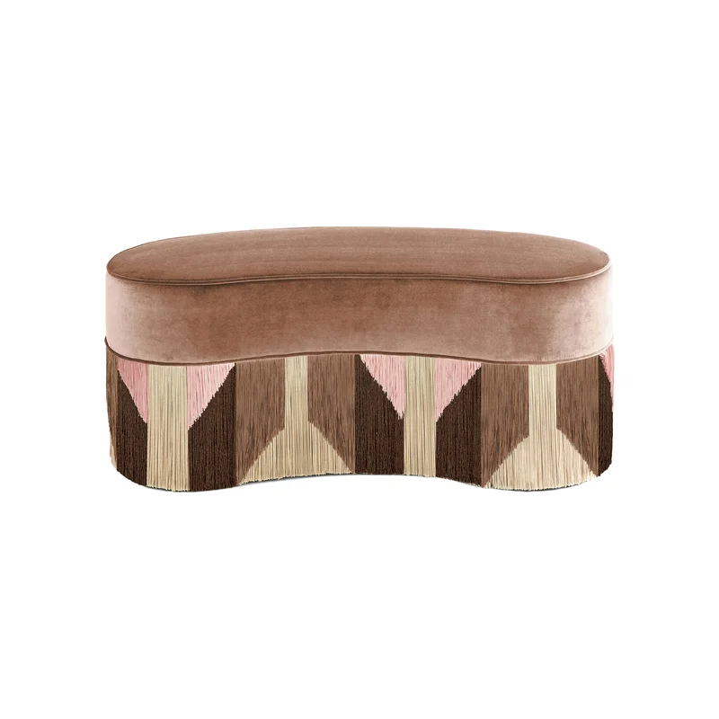 Treasure Tribe Bean Fringe Bench