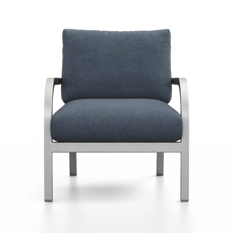 Navy Outdoor Lounge Armchair
