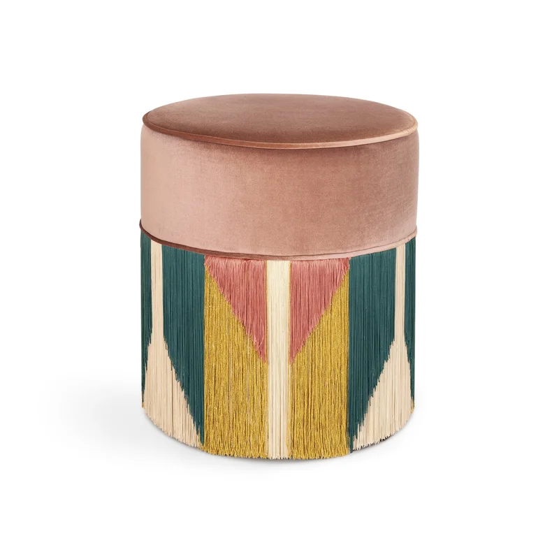 Treasure Tribe Fringe Pouf Large