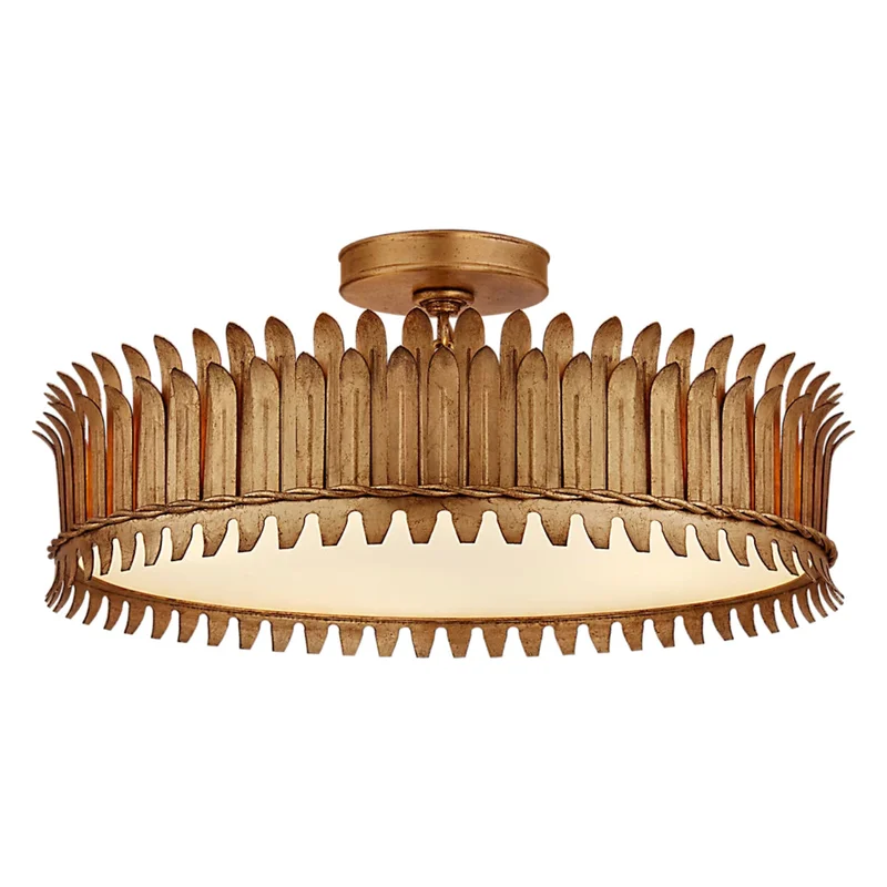 Visual Comfort Signature x Suzanne Kasler Leslie Semi Flush Mount