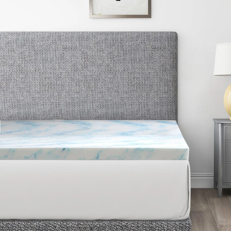 2 Inch Gel and Aloe Infused Memory Foam Mattress Topper King