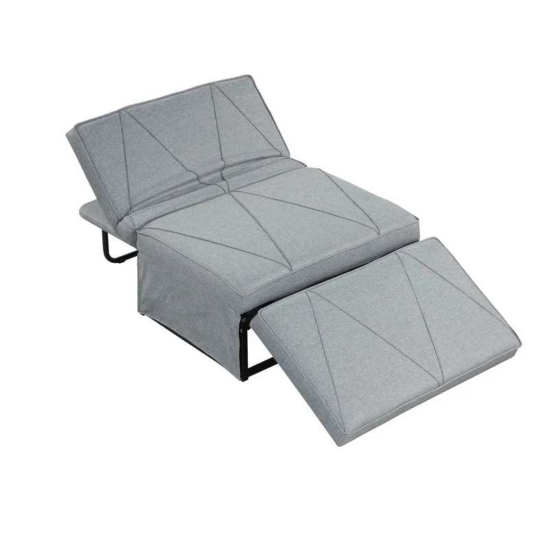 Orisfur.Sofa Bed4-in-1Folding Ottoman Sofa Bed Sleeper Chair Convertible Chair into Bed with Adjustable Backrest Sleeper Couch Bed for Living Room/Small Apartment/Adults